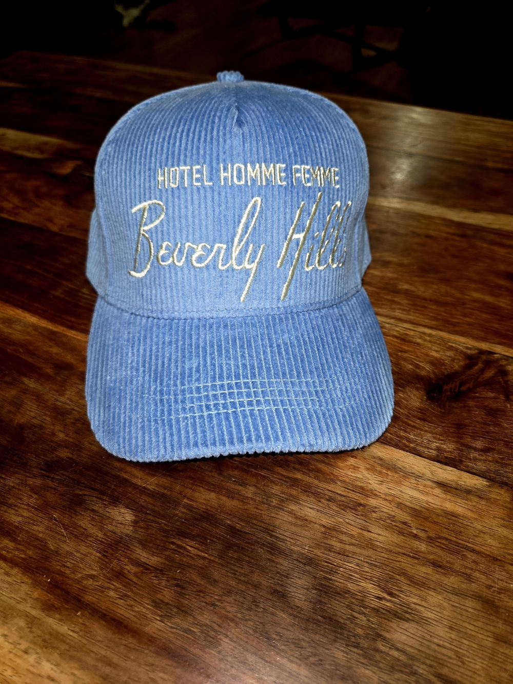 Homme Femme "Hotel Homme Femme Beverly Hills" Corduroy Snapback.